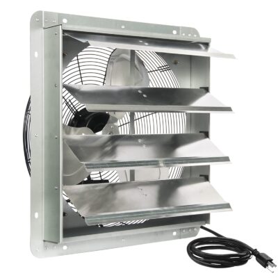 Ken Brown 18” High Speed Wall Mounted Steel Shutter Exhaust Fan